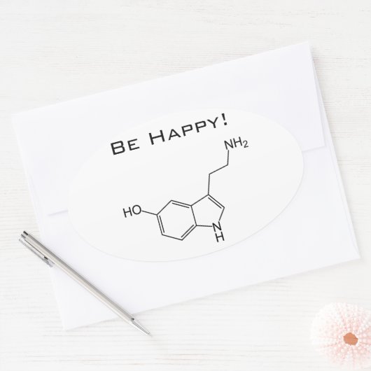 Wees blij! Serotonine Sticker (Envelop)