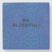 Wees blij! stenen onderzetter (Voorkant)