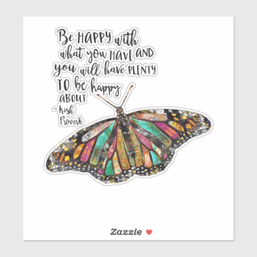 Wees blij sticker (Vel)