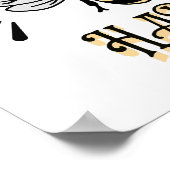 Wees blij |  stijl honingbij poster (Hoek)