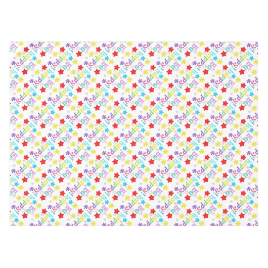 Wees blij! tafelkleed (Voorkant (Horizontaal))