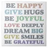 Wees blij tegeltje (Voorkant)