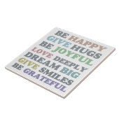 Wees blij tegeltje (Zijkant)