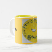 Wees blij tweekleurige koffiemok (Voorkant links)