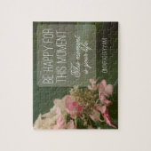"Wees blij voor dit moment" Inspirerend Quote Legpuzzel (Verticaal)