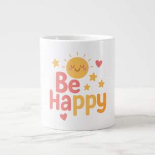 Wees blij - vrolijk Motivatie offerte ontwerp Grote Koffiekop