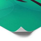 Wees blij Waterverf grappig citaat Poster (Hoek)