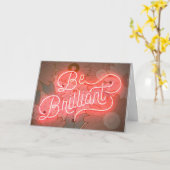 Wees briljant - je hebt deze inspiratie Kaart (Gele Bloem)