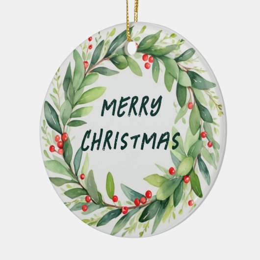 Wees Cadeau, als een kerstcadeau Keramisch Ornament (Links)