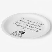 Wees Cadeau op tafel, gebed en kind Papieren Bordje (Gekanteld)