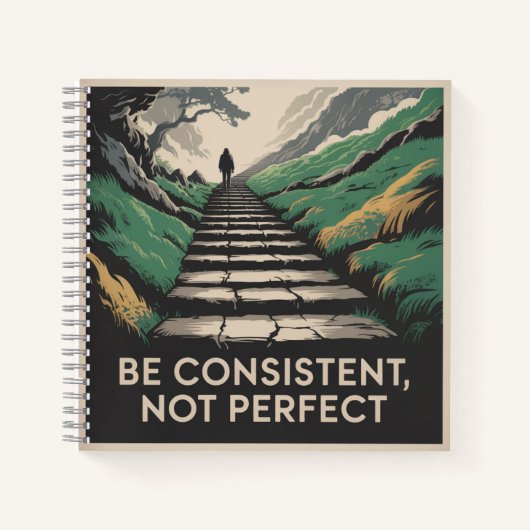 Wees consequent, niet perfect notitieboek (Voorkant)