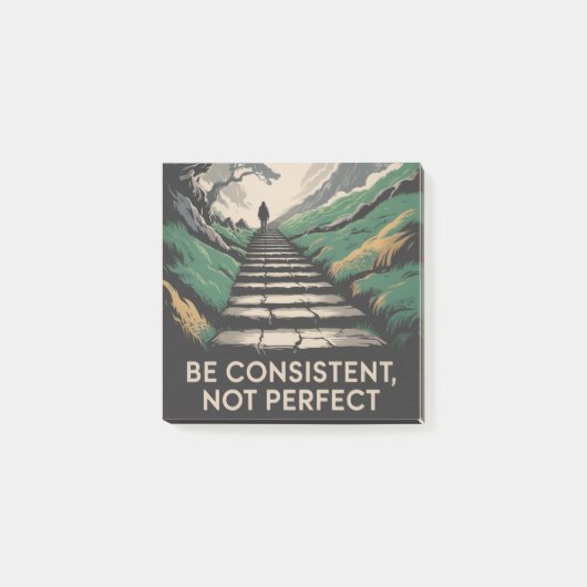 Wees consequent, niet perfect post-it® notes (Voorkant)