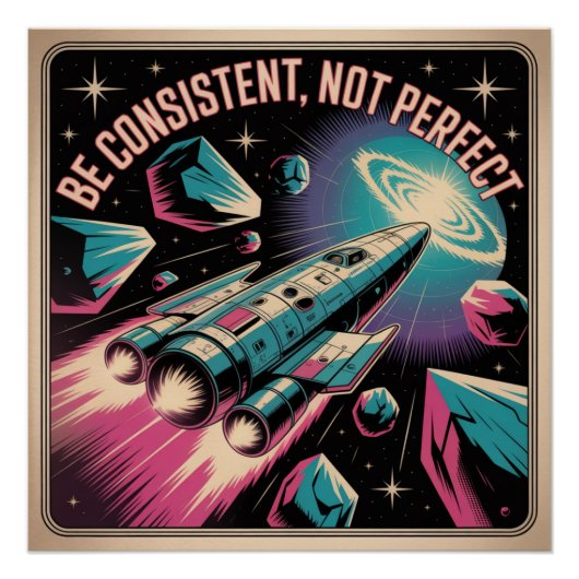 Wees consequent, niet perfect poster (Voorkant)