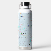 Wees Cool Abstract Patroon Aangepast Waterfles (Achterkant)