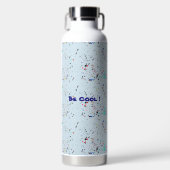 Wees Cool Abstract Patroon Aangepast Waterfles (Voorkant)