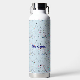 Wees Cool Abstract Patroon Aangepast Waterfles