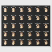 Wees cool BE Hedgy Funny Heg Pun Dark BG Cadeaupapier (Vlak)