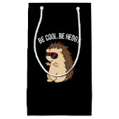 Wees cool BE Hedgy Funny Heg Pun Dark BG Klein Cadeauzakje (Voorkant)
