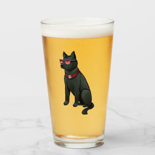 Wees cool bier glas (Voorkant gevuld)
