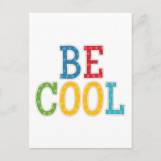 Wees cool briefkaart
