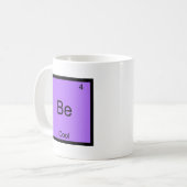 Wees Cool Chemie Element Symbool Grappig Koffiemok (Voorkant links)