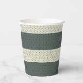 Wees cool draag Groen Papieren Bekers (Achterkant)