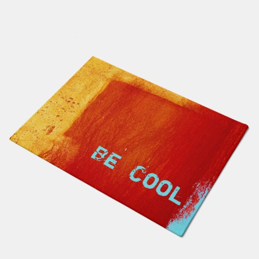 "Wees cool" kool Deurmat (Schuin)