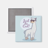 Wees Cool Llama Magneet (Voorkant / Achterkant)