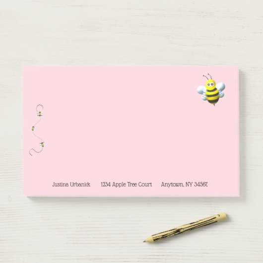 Wees cool met aangepaste tekstpersonalisatie post-it® notes (Op bureau)