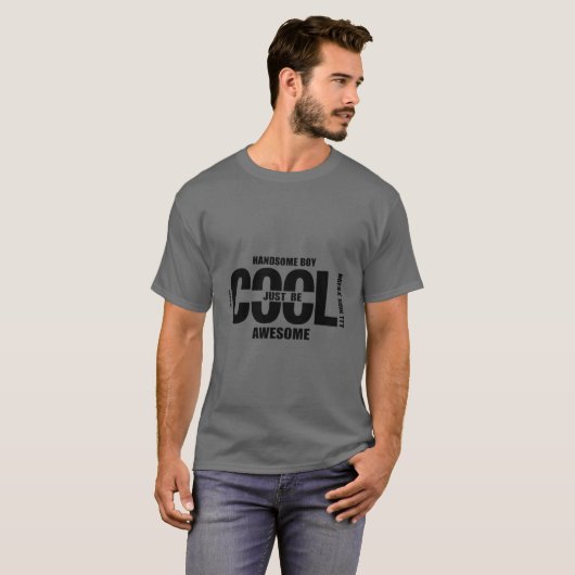 Wees cool met design t-shirt (Voorkant volledig)