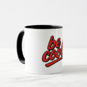 Wees cool mok (Voorkant links)