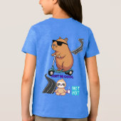 Wees cool, niet heet Kinder T-shirt | Leuk en spee (Achterkant)