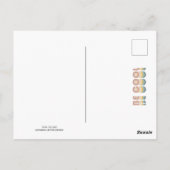 Wees Cool Retro Rainbow Typografie Briefkaart (Achterkant)