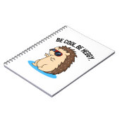 Wees Cool Wees Hedgy Grappige Egel Pun Notitieboek (Linkerzijde)