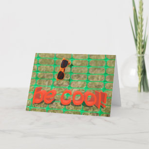 Wees cool wenskaart bedankkaart