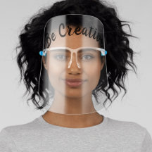 Wees creatief Creëer je eigen gezichtsschild