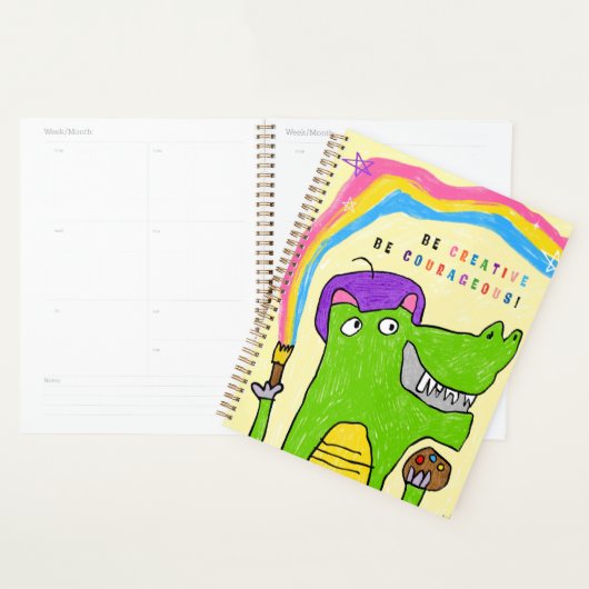 "Wees creatief!" Dragon Rainbow Planner (Display)