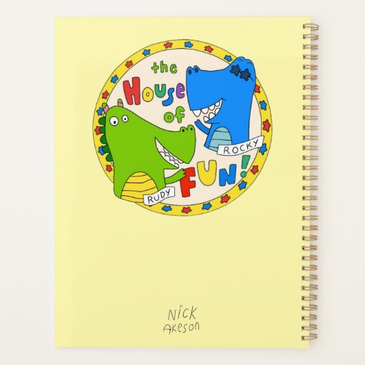 "Wees creatief!" Dragon Rainbow Planner (Achterkant)