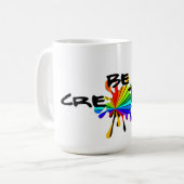 Wees creatief koffiemok (Voorkant links)