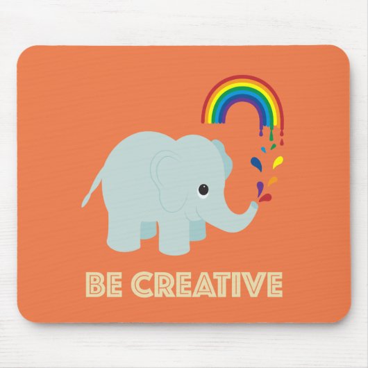Wees creatief Mousepad Muismat (Voorkant)