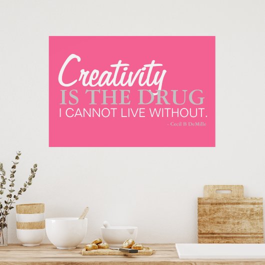 Wees creatief - Poster inspiratie (Keuken)