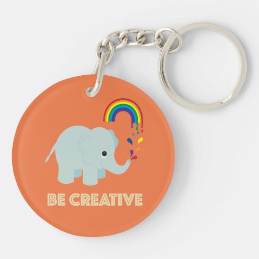 Wees creatief Sleutelhanger (Achterkant)