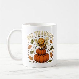Wees dankbaar Autumn Pumpkin Art Koffiemok