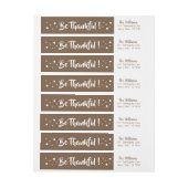 Wees dankbaar | Bruine Thanksgiving wraparound lab (Vel)