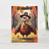 Wees dankbaar dat je geen Turkije Grappige Thanksg Kaart (Voorkant)