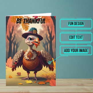 Wees dankbaar dat je geen Turkije Grappige Thanksg Kaart