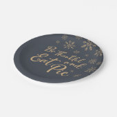 Wees dankbaar en eet Pie | Funny Thanksgiving Papieren Bordje (Gekanteld)