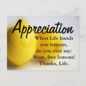 Wees dankbaar en tel je zegeningen briefkaart (Voorkant)