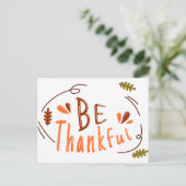 Wees dankbaar Gelukkig Thanksgiving Vriendendag Briefkaart (Staand voorkant)