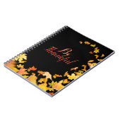 Wees dankbaar herfstbladeren NOTITIEBOEK (Linkerzijde)